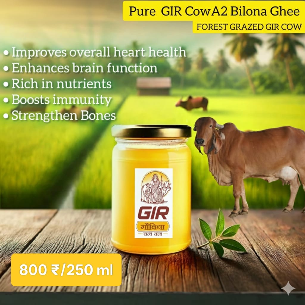Gir Cow A2 Bilona Ghee - 250ml