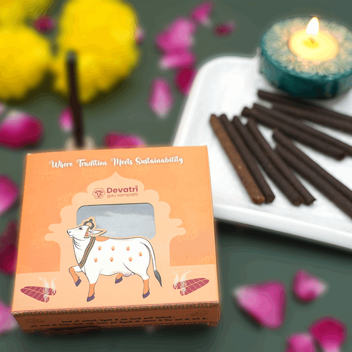 Devatri Herbal Dhoop Sticks Natural Incense for Daily Pooja & Meditation